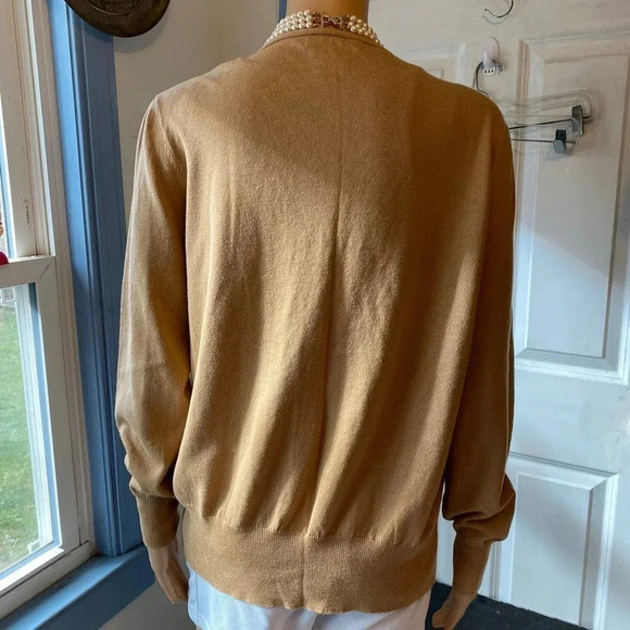 Covington Lightweight Casual Cardigan Sweater Women Sz L Stretch Cozy Embroidery - Picture 5 of 6